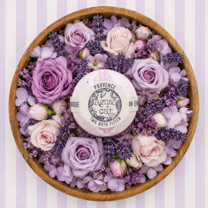 Agnes + Cat Bath Fizzer Gift Set Provence Pressed Peonies Moroccan Roll - Everyday Bargainz