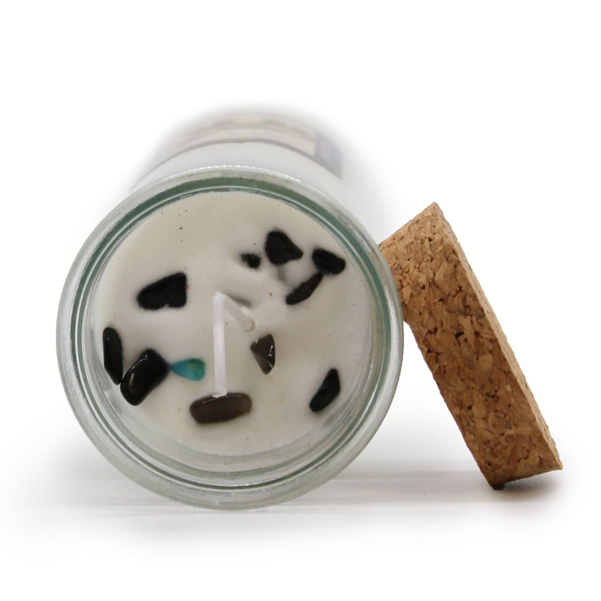 Magic Spell Candle for Luck - Enchanting Soy Wax with Black Agate