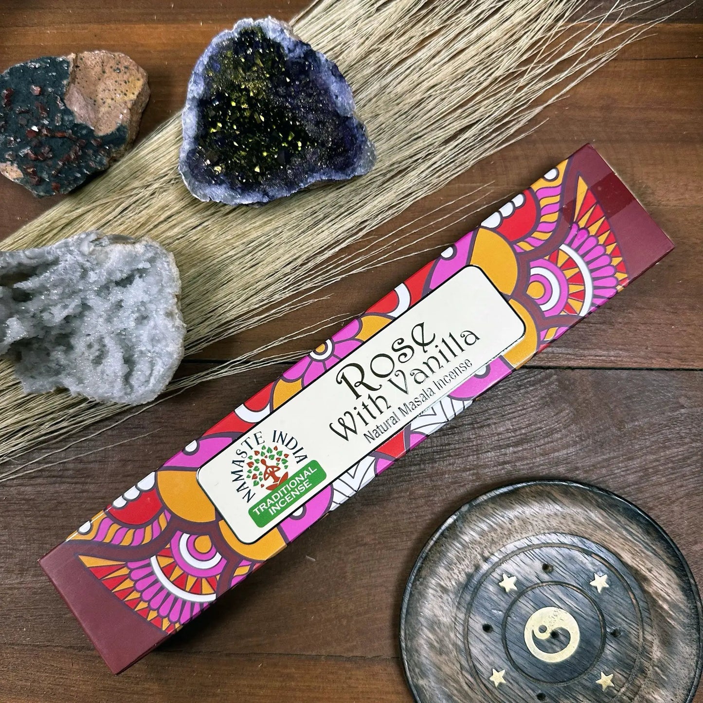 AW Dropship UK Namaste Mandala Masala Incense - Rose With Vanilla - Natural Namaste Masala Incense Sticks