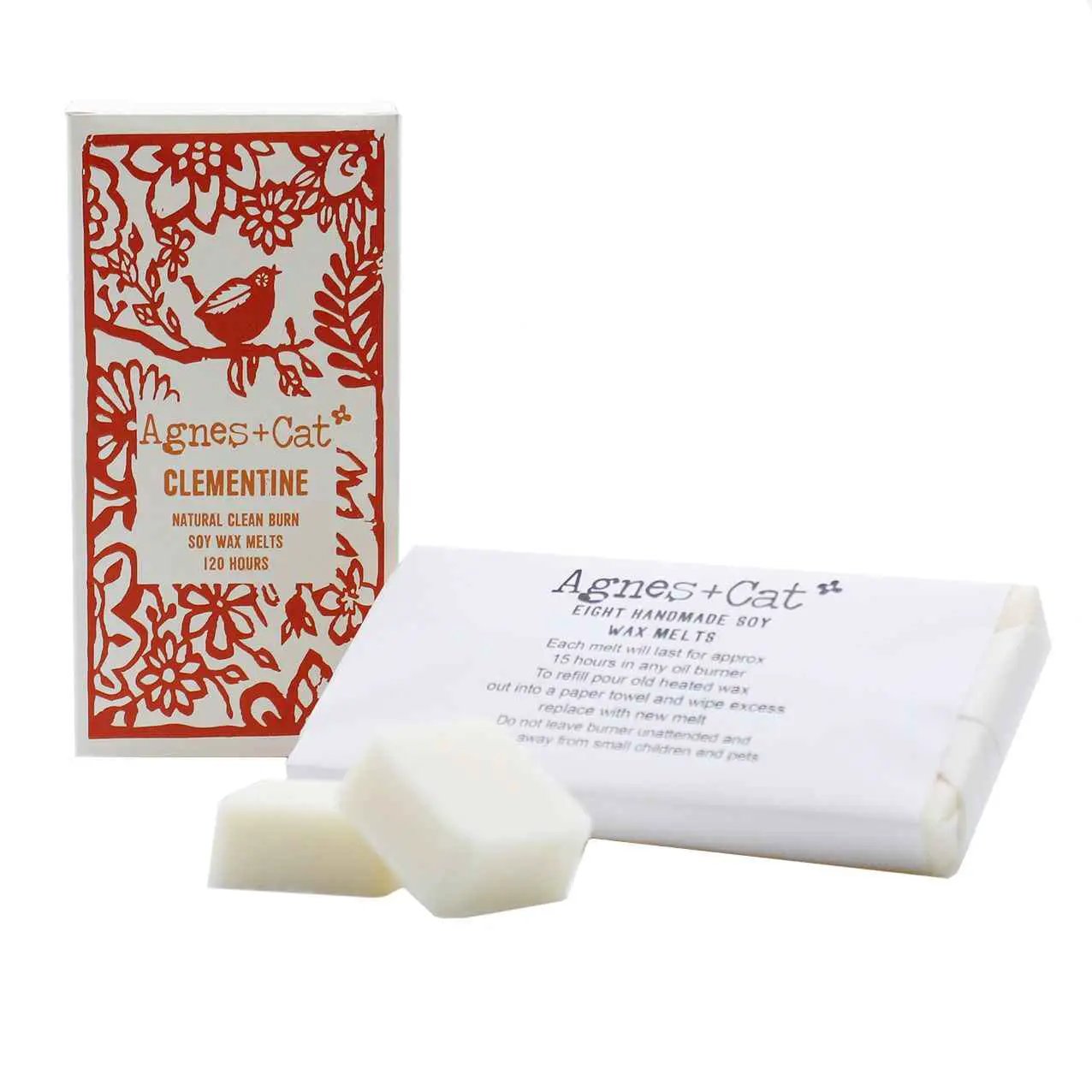 Agnes Cat Natural Soy Wax Melts Box of 8 Clementine Scent - Everyday Bargainz