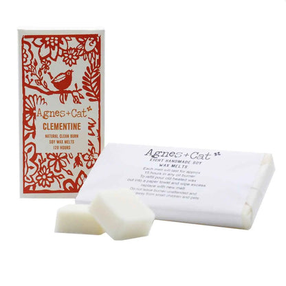 Agnes Cat Natural Soy Wax Melts Box of 8 Clementine Scent - Everyday Bargainz