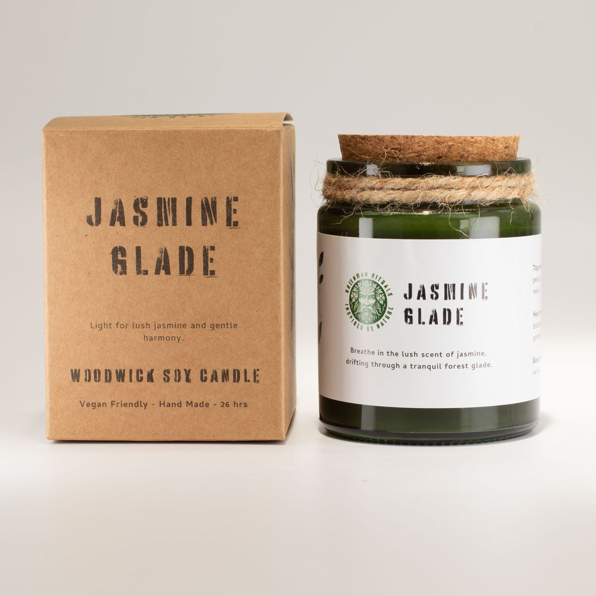 Jasmine Glade Woodwick Candle – Experience Tranquility with Natural Floral Aromas