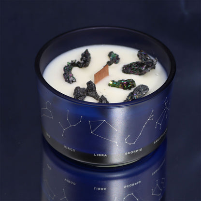 Illuminate Your Spirit with the Zodiac Crystal Candle and Gemstone Bracelet – Aries