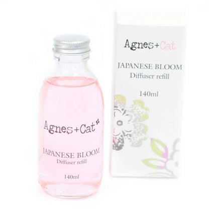Agnes + Cat Reed Diffuser Refill - Japanese Bloom 150ml for Lasting Fragrance - Everyday Bargainz