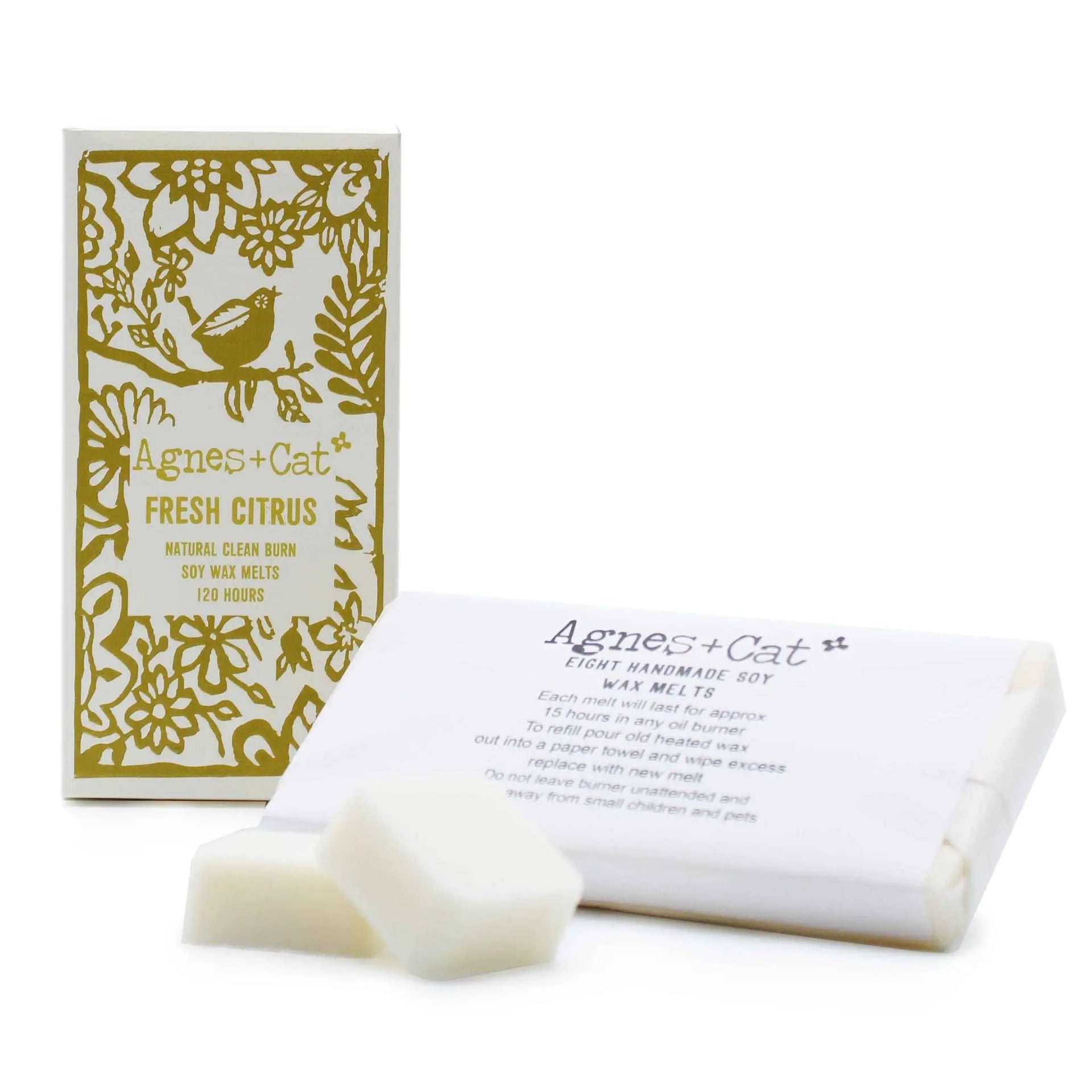 Agnes And Cat Fresh Citrus Box Of 8 Handmade Soy Wax Melts - Everyday Bargainz