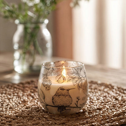 AW Dropship UK Small Glass Jar Candles - Drawn by Flame - Glass Jar Candles