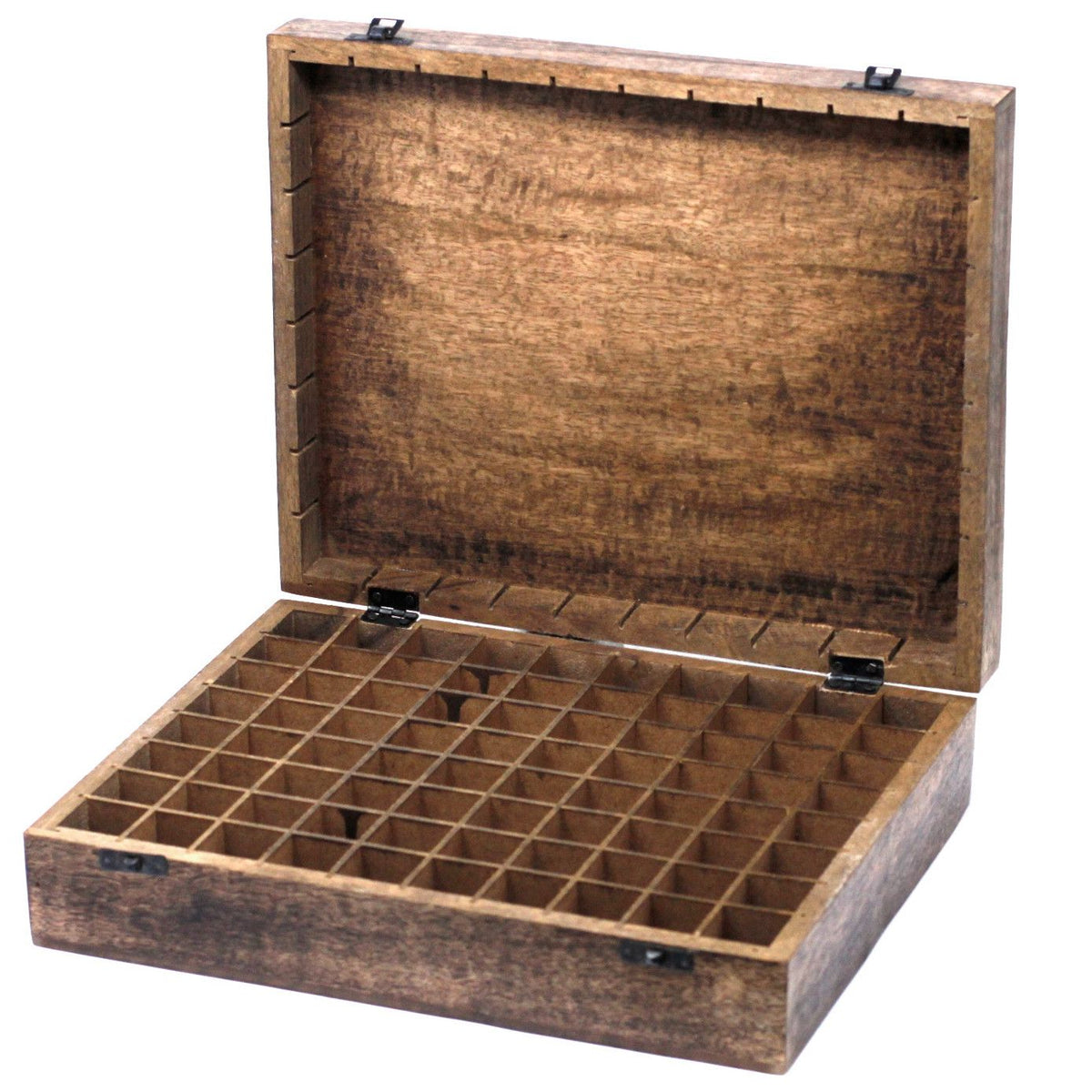 Mango Aromatherapy Box - Floral: Elegant Storage for 80 Essential Oil Bottles