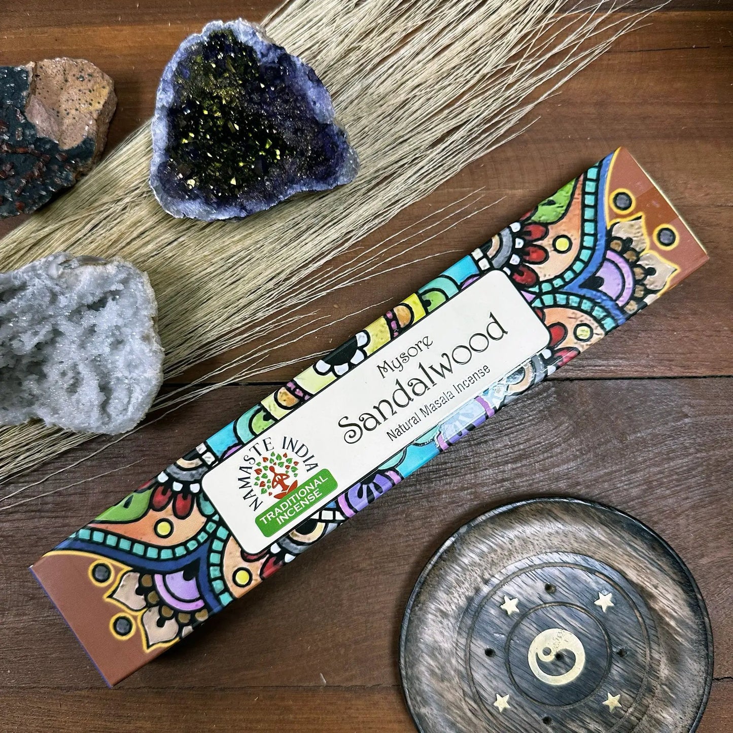AW Dropship UK Namaste Mandala Masala Incense - Sandalwood - Natural Namaste Masala Incense Sticks
