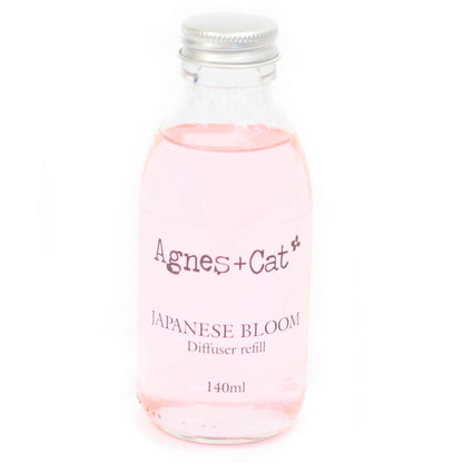 Agnes + Cat Reed Diffuser Refill - Japanese Bloom 150ml for Lasting Fragrance - Everyday Bargainz