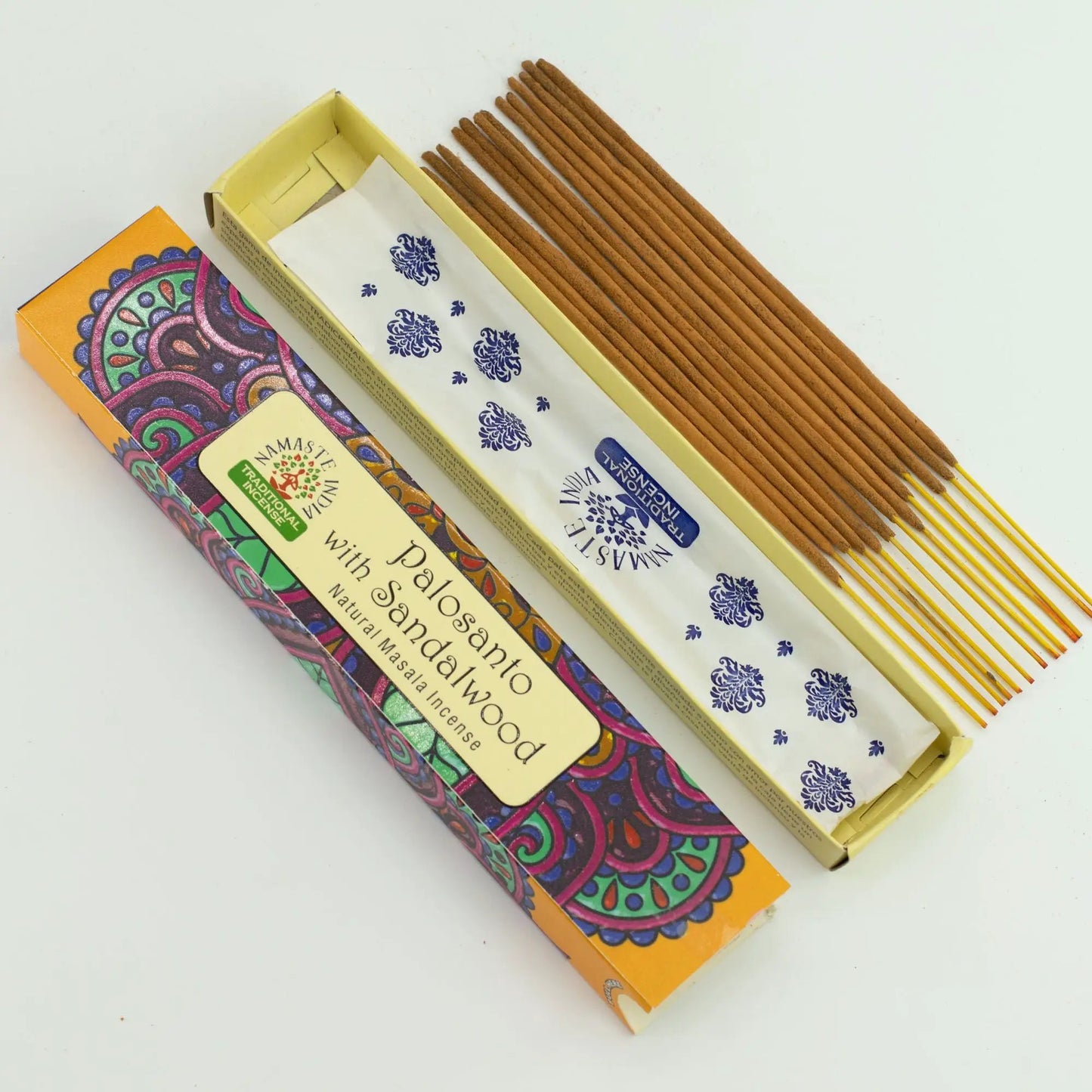 AW Dropship UK Namaste Mandala Masala Incense - Palo Santo with Sandalwood - Natural Namaste Masala Incense Sticks