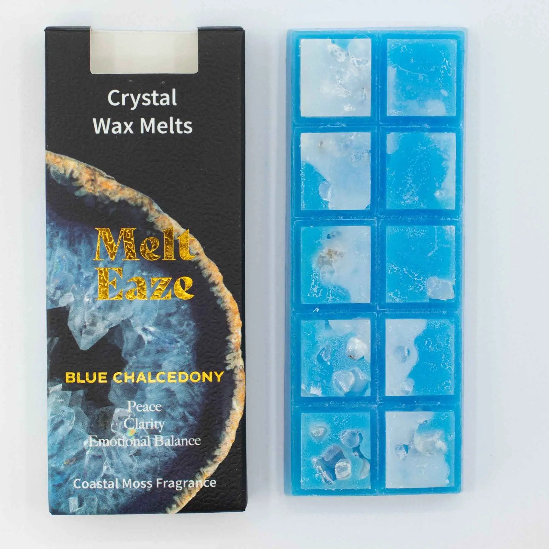 MeltEaze Crystal Wax Melts 50g Aquamarine Wave Coastal Moss - Everyday Bargainz
