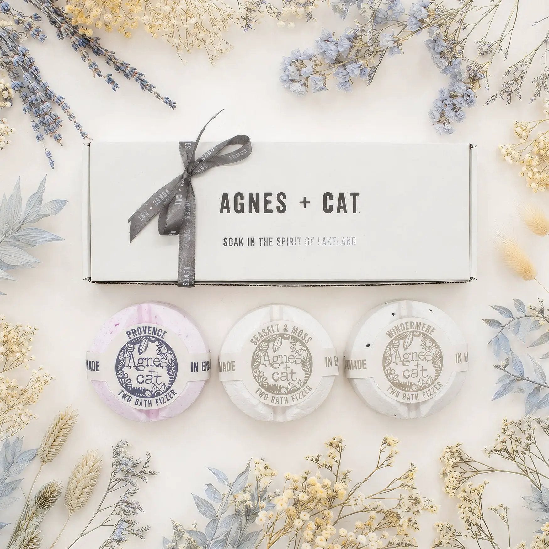 Agnes Cat Bath Fizzer Gift Set Provence Seasalt Windermere - Everyday Bargainz