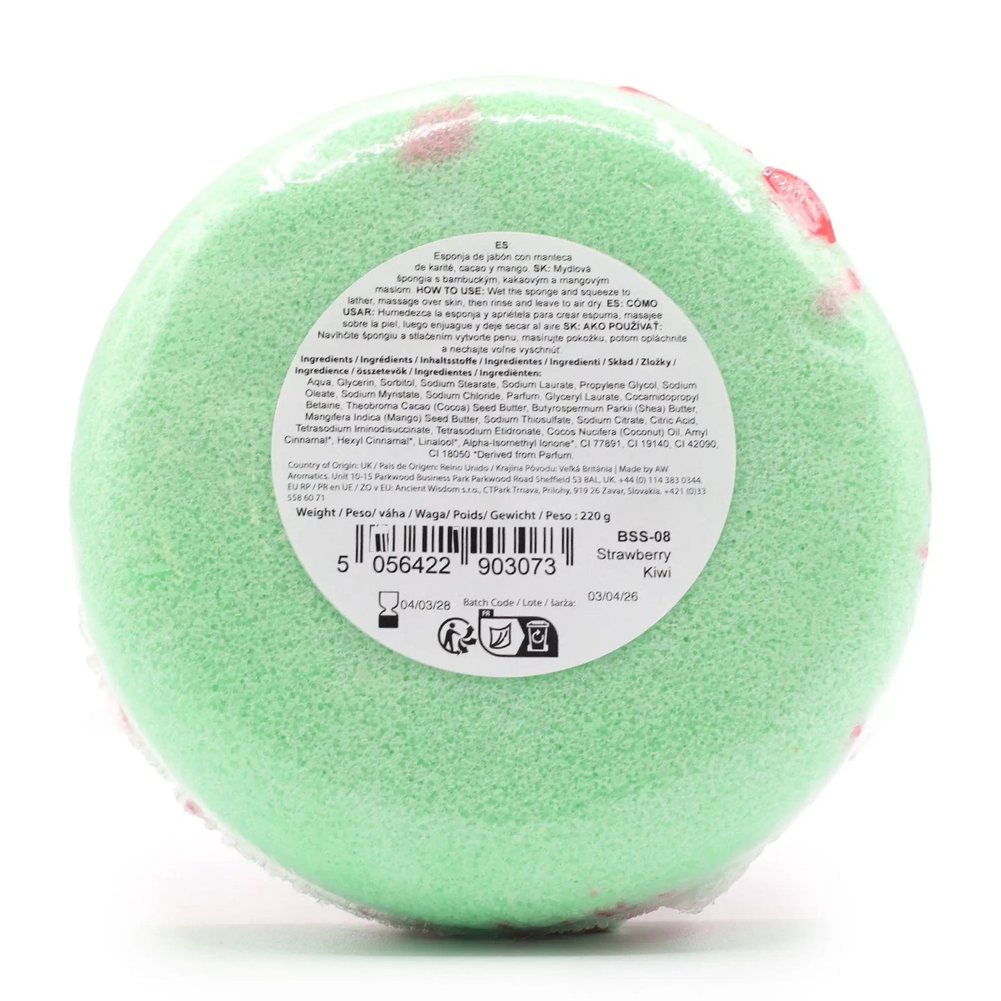 AW Dropship UK Butter Bubble Soap - Strawberry Kiwi - Butter Bubble Soap Sponges