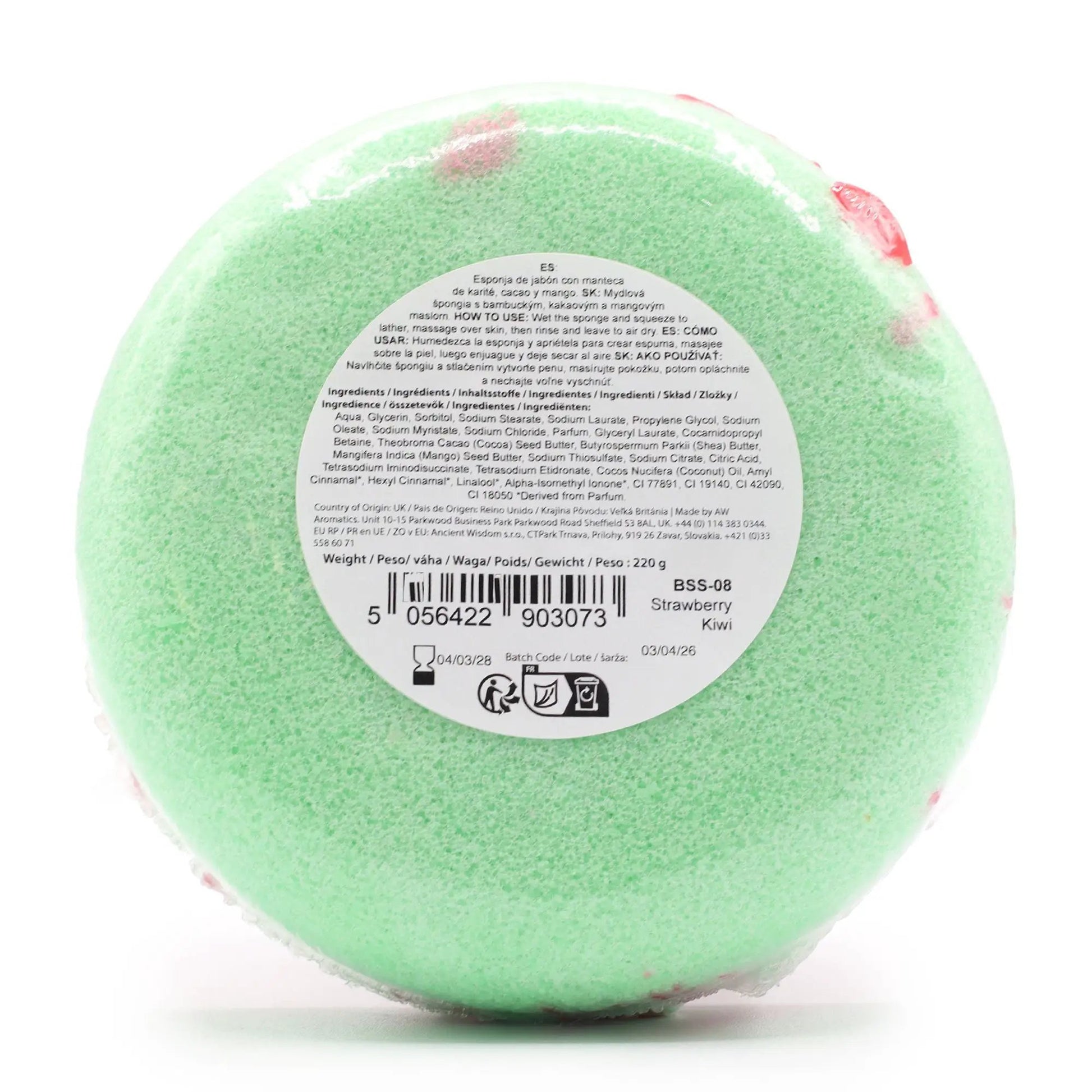 AW Dropship UK Butter Bubble Soap - Strawberry Kiwi - Butter Bubble Soap Sponges