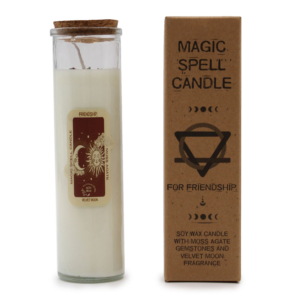 Friendship Soy Candle with Gemstones - Ignite Connections and Create Lasting Bonds