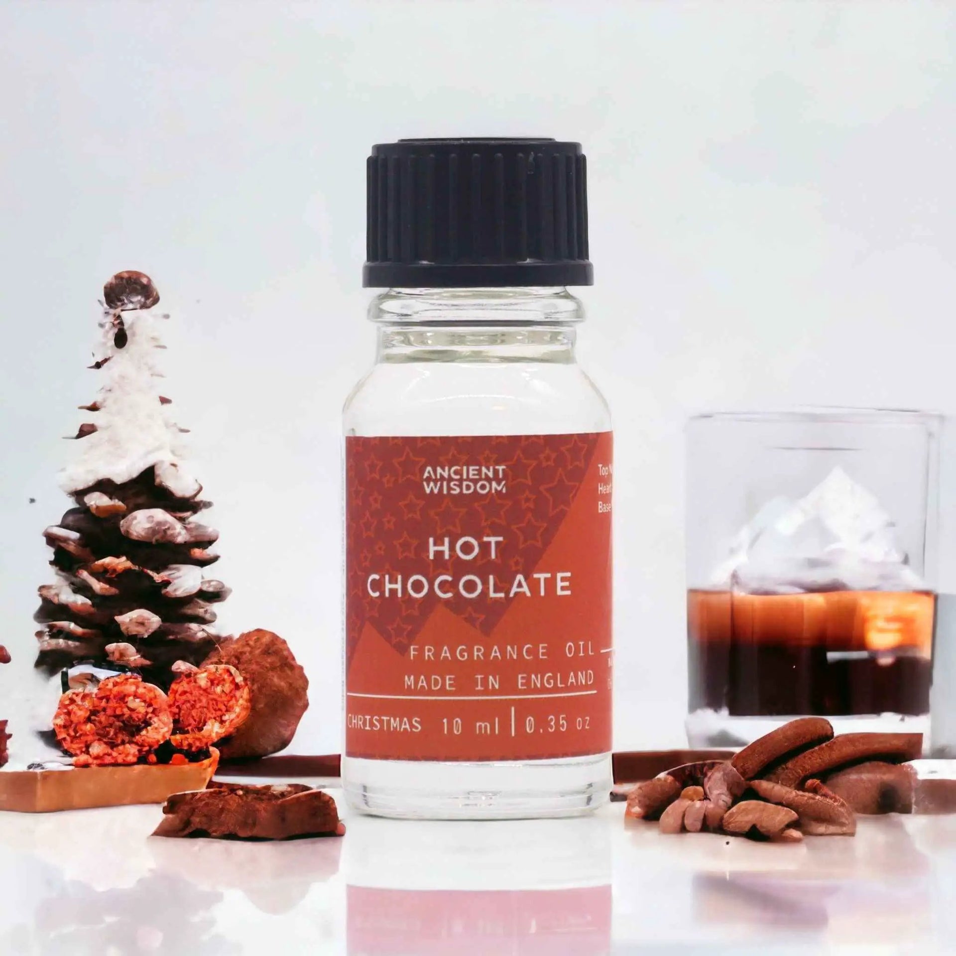 Ancient Wisdom Hot Chocolate Fragrance Oil Creamy Cocoa Honey Vanilla - Everyday Bargainz