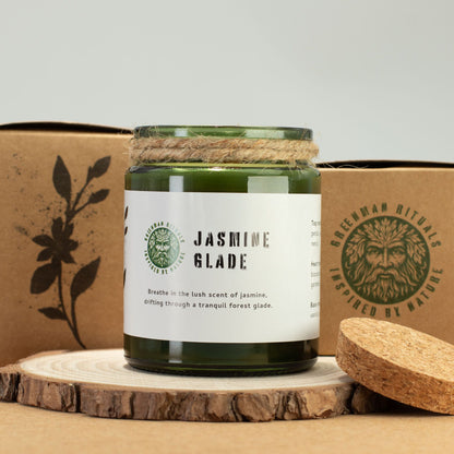 Jasmine Glade Woodwick Candle – Experience Tranquility with Natural Floral Aromas