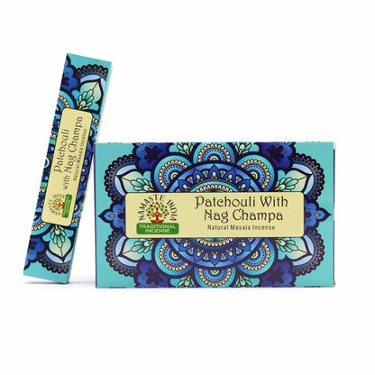 AW Dropship UK Namaste Mandala Masala Incense - Patchouli With Nag Champa - Natural Namaste Masala Incense Sticks