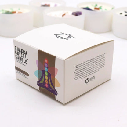 Large Chakra Crystal Candles - Seven Charkra by AW Dropship UK