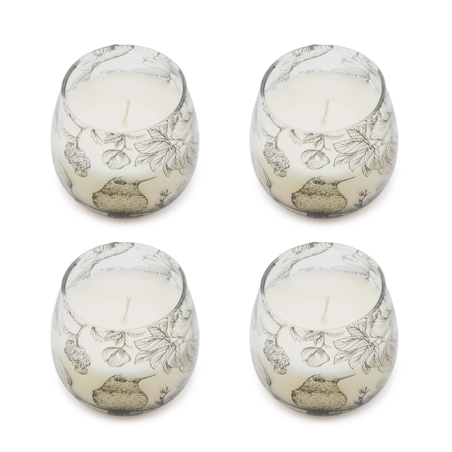 AW Dropship UK Small Glass Jar Candles - Drawn by Flame - Glass Jar Candles