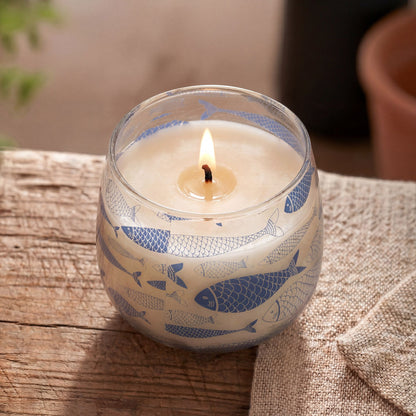 AW Dropship UK Medium Glass Jar Candles - Seabreeze - Glass Jar Candles