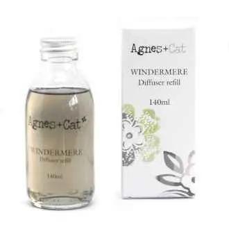 Agnes + Cat Reed Diffuser Refill - Windermere 150ml for Refreshing Home Fragrance - Everyday Bargainz
