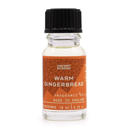 Ancient Wisdom Gingerbread Fragrance Oil 10ml Warm Cozy Scent - Everyday Bargainz