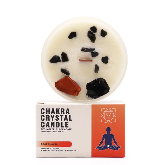 Chakra Crystal Candles - Root Chakra by AW Dropship UK