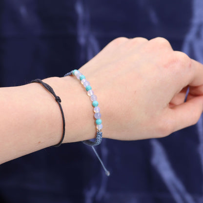 Zodiac Crystal Candle with Gemstone Bracelet - Pisces: Embrace Your Inner Compassion and Creativity