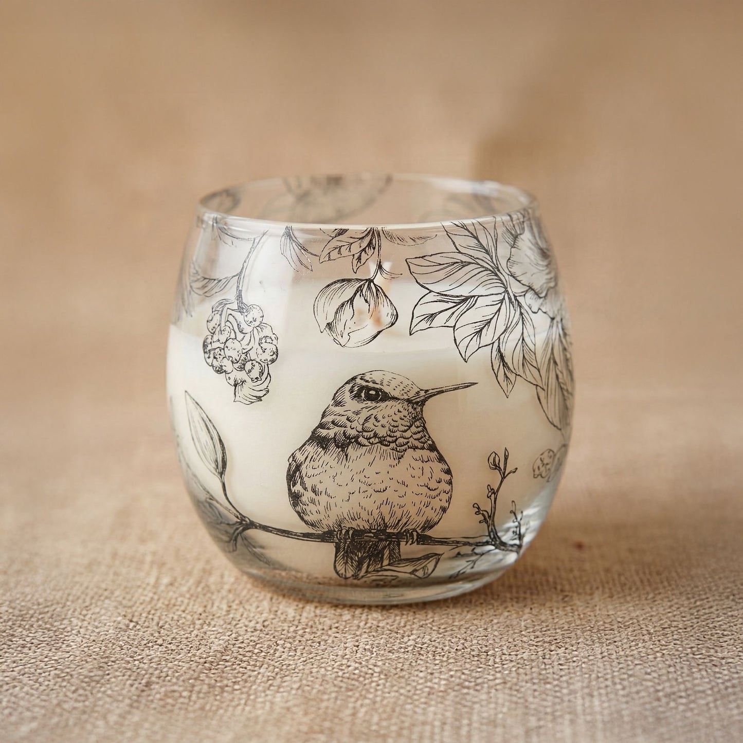 AW Dropship UK Small Glass Jar Candles - Drawn by Flame - Glass Jar Candles