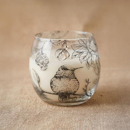 AW Dropship UK Small Glass Jar Candles - Drawn by Flame - Glass Jar Candles