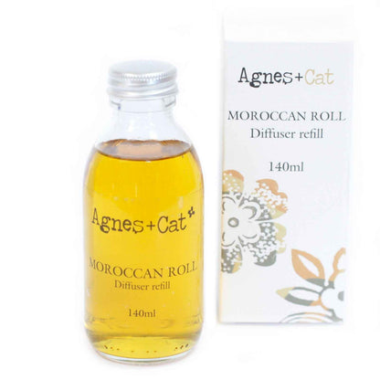 Agnes + Cat Reed Diffuser Refill - Moroccan Roll 150ml for Lasting Fragrance - Everyday Bargainz