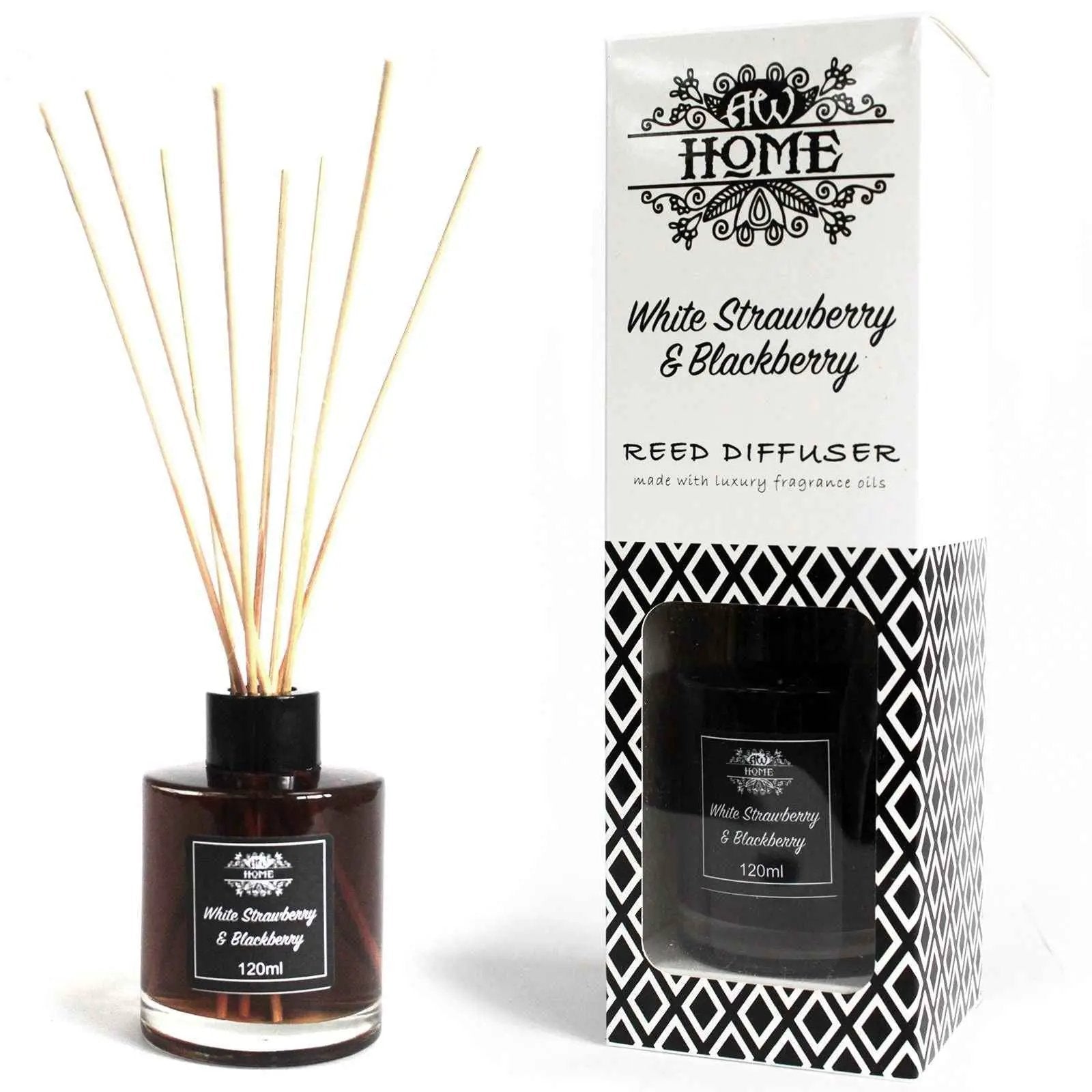 120ml White Strawberry Blackberry Reed Diffuser for Aromatic Bliss - Everyday Bargainz