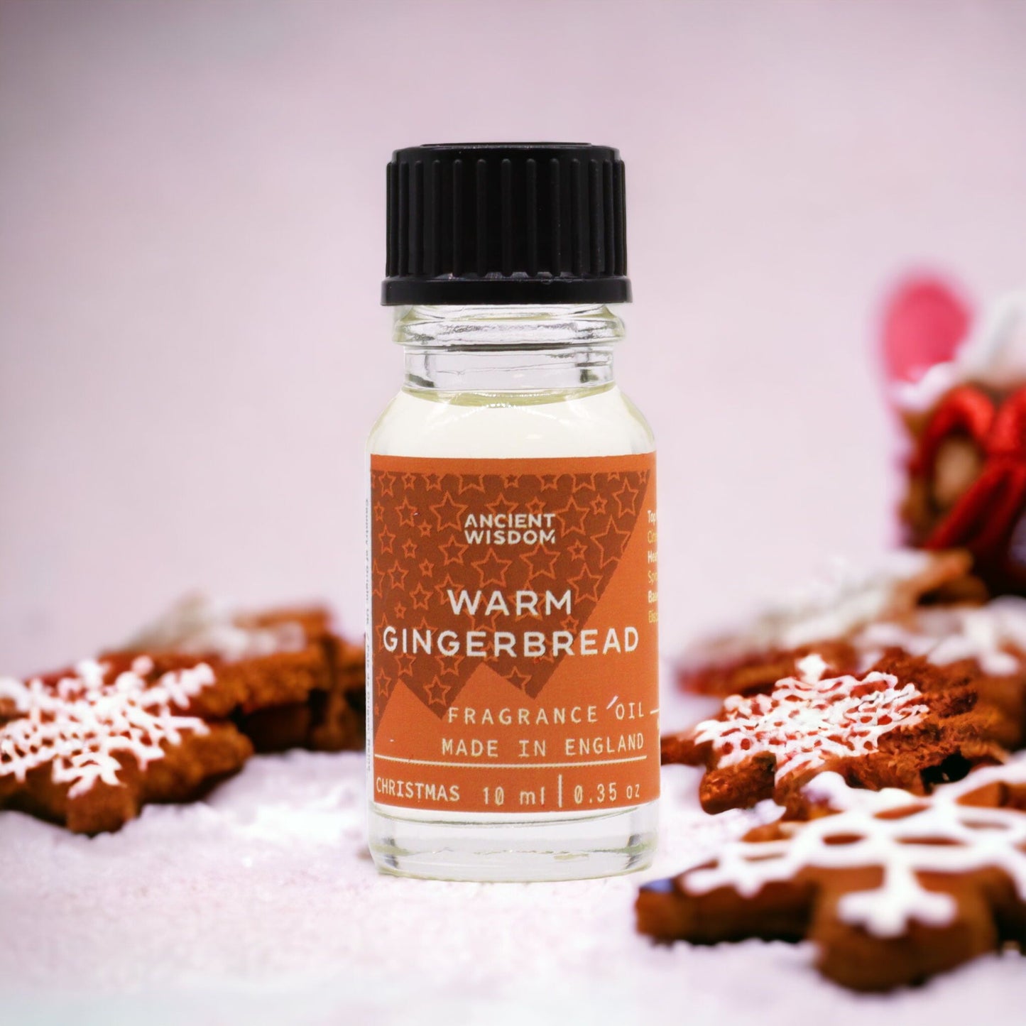 Warm Gingerbread Fragrance Oil 10ml – Cosy Spiced Biscuit Scent
