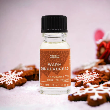 Ancient Wisdom Gingerbread Fragrance Oil 10ml Warm Cozy Scent - Everyday Bargainz