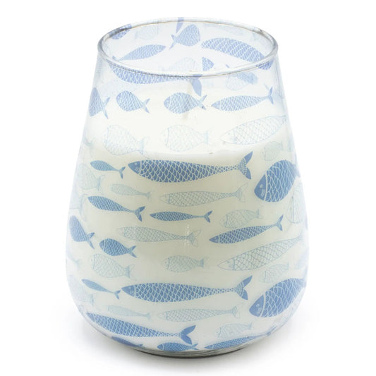 AW Dropship UK Tall Glass Jar Candles - Seabreeze - Glass Jar Candles