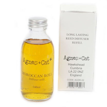 Agnes + Cat Reed Diffuser Refill - Moroccan Roll 150ml for Lasting Fragrance - Everyday Bargainz