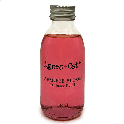 Agnes + Cat Reed Diffuser Refill - Japanese Bloom 150ml for Lasting Fragrance - Everyday Bargainz