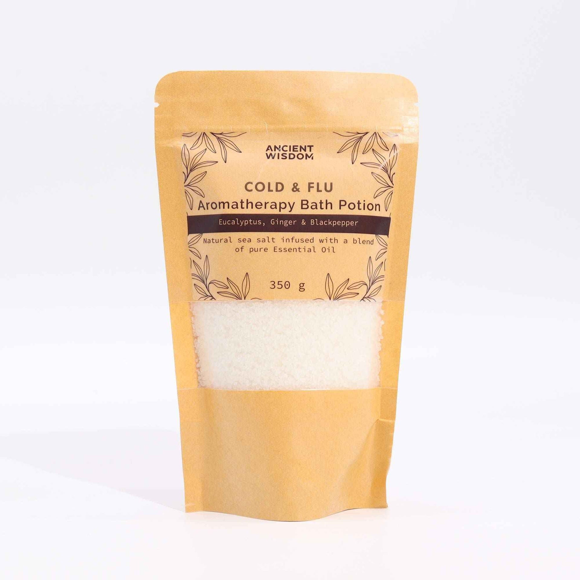 Ancient Wisdom Ancient Wisdom Cold & Flu Bath Potion, 350g - Bath Salts & Soaks Aromatherapy Bath Potion 350g