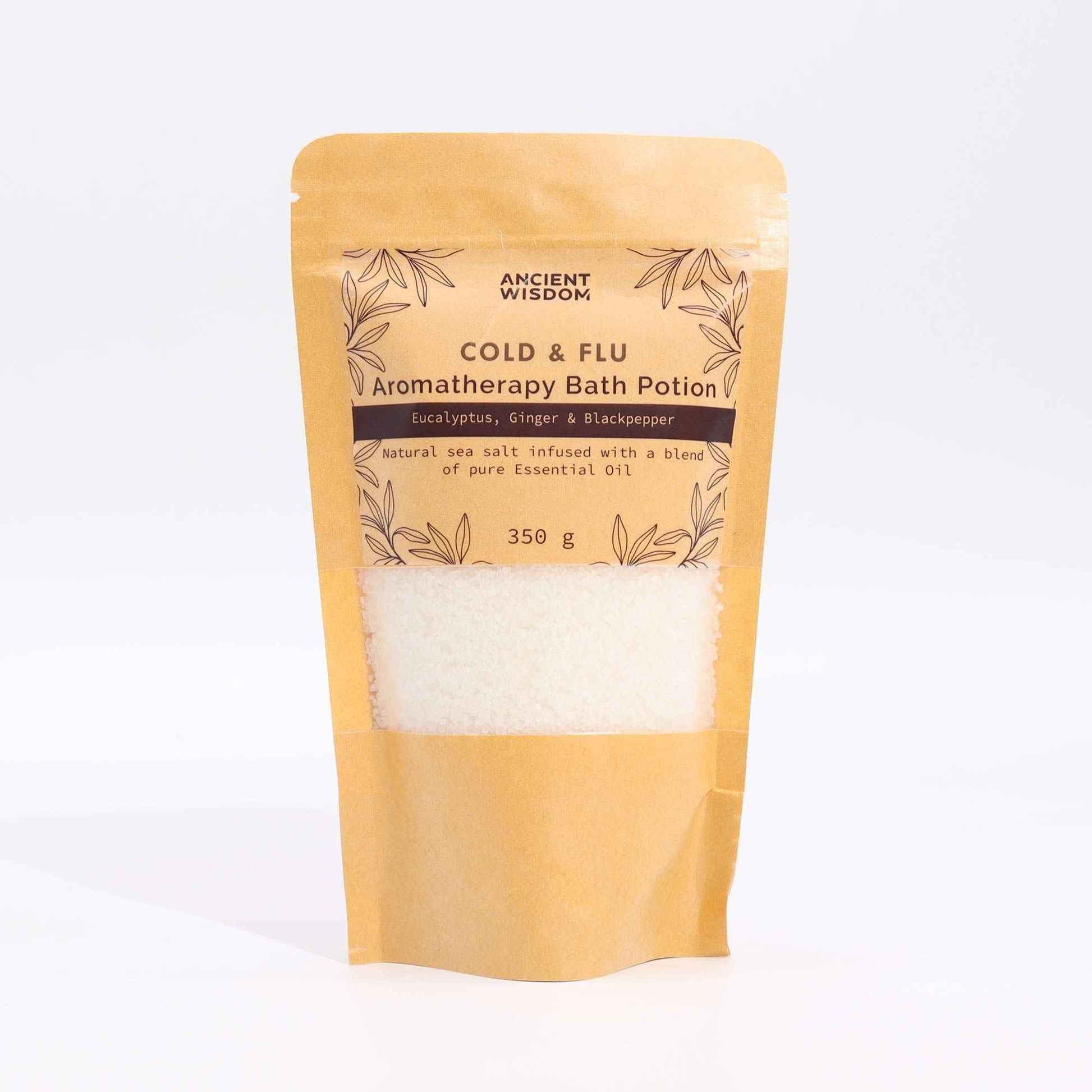 Ancient Wisdom Ancient Wisdom Cold & Flu Bath Potion, 350g - Bath Salts & Soaks Aromatherapy Bath Potion 350g