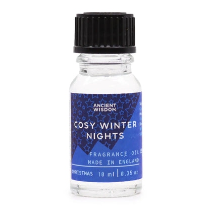 Ancient Wisdom Cosy Winter Nights Fragrance Oil Warm Cinnamon Vanilla Woods - Everyday Bargainz