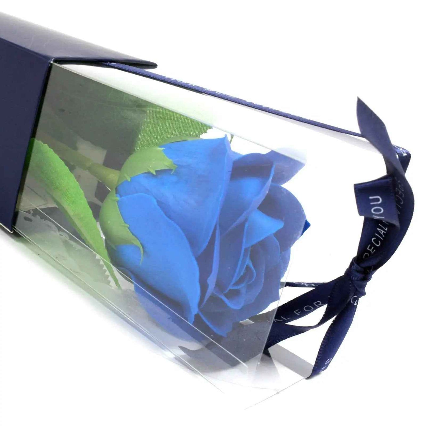 AW Dropship UK Single Rose - Blue Rose - Luxury Soap Flowers