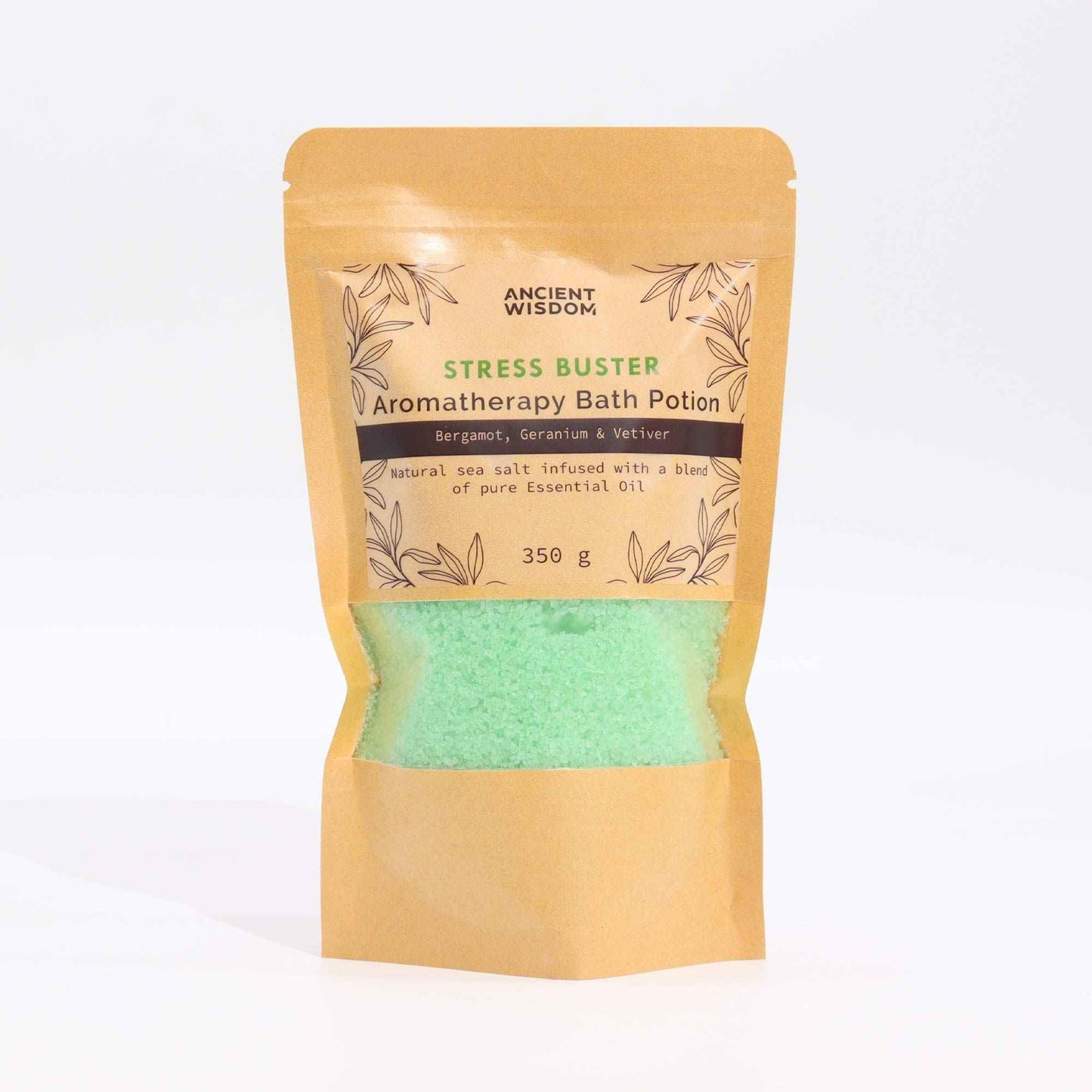 Ancient Wisdom Ancient Wisdom Stress Buster Aromatherapy Bath Potion 350g - Bath Salts & Soaks Aromatherapy Bath Potion 350g