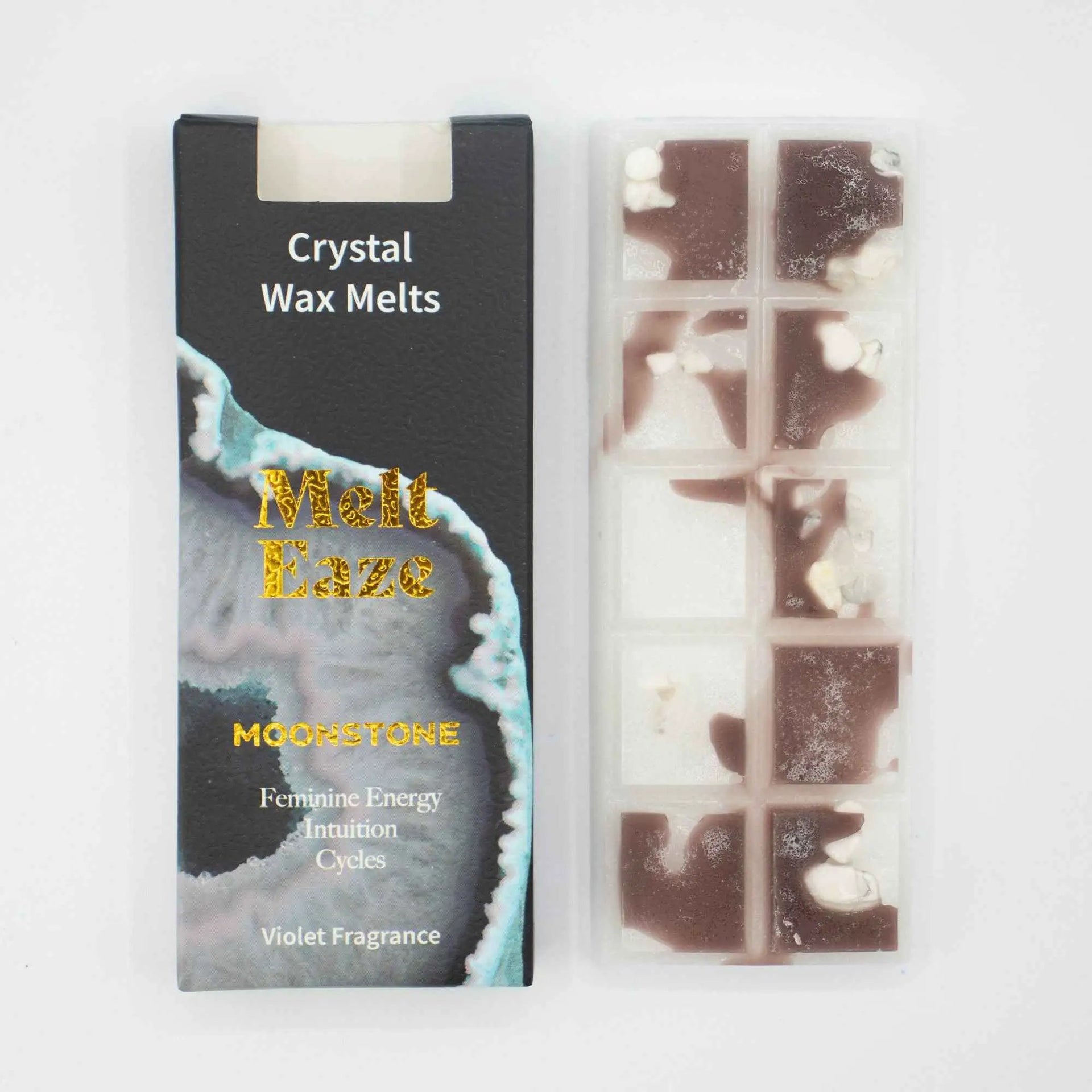 MeltEaze Moonstone Glow Crystal Wax Melts Violet 50g - Everyday Bargainz