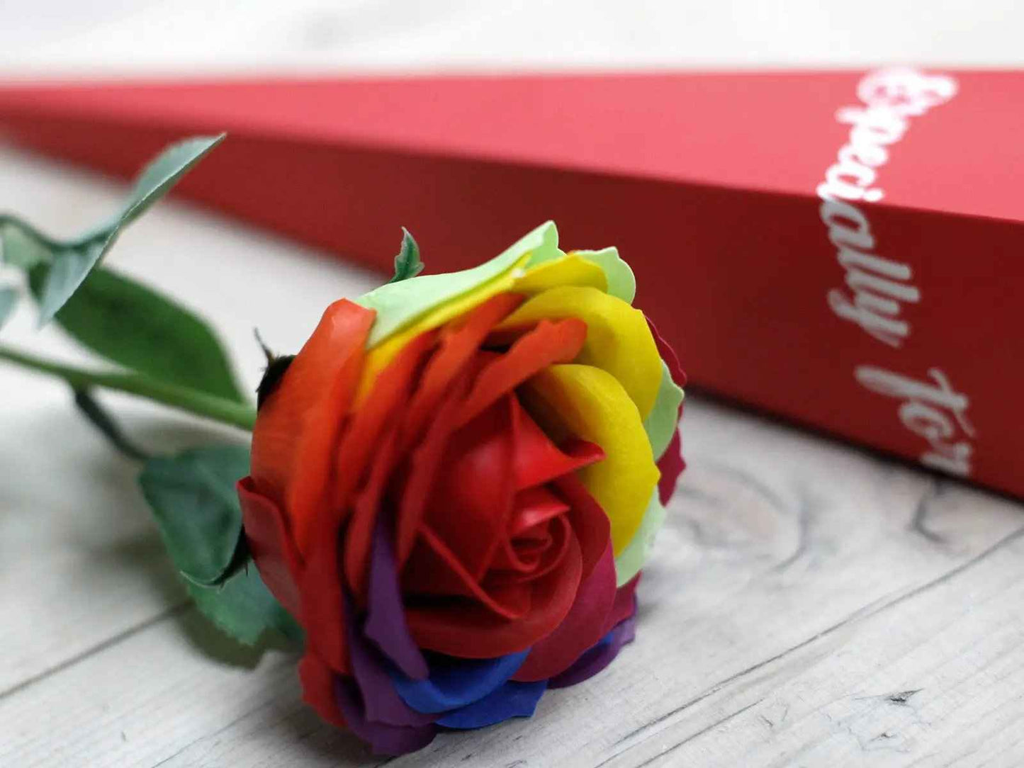 AW Dropship UK Luxury Soap Flower - Rainbow - Luxury Soap Flowers