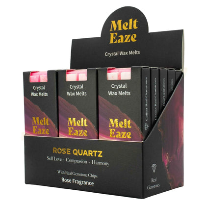 MeltEaze Crystal Wax Melts 50g Rose Quartz Love Rose - Everyday Bargainz
