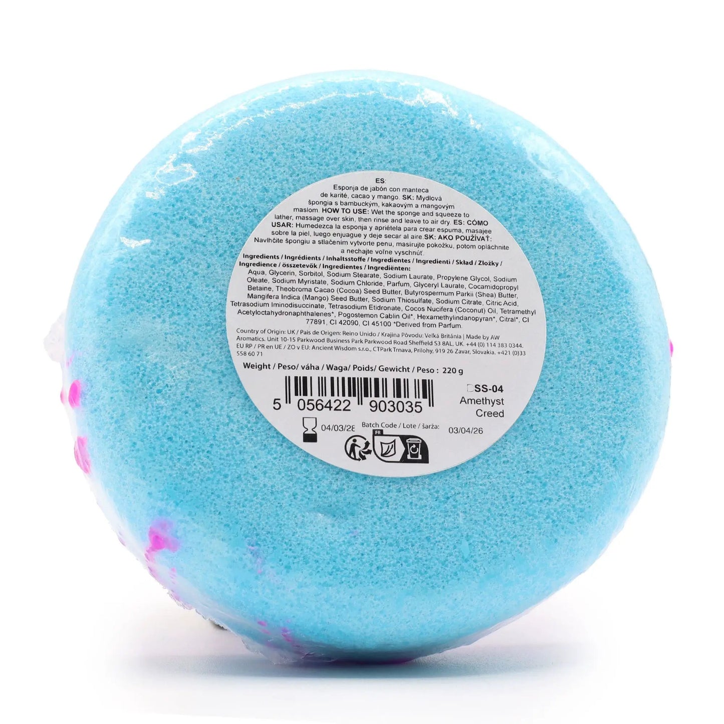 AW Dropship UK Butter Bubble Soap - Amethyst Creed - Butter Bubble Soap Sponges