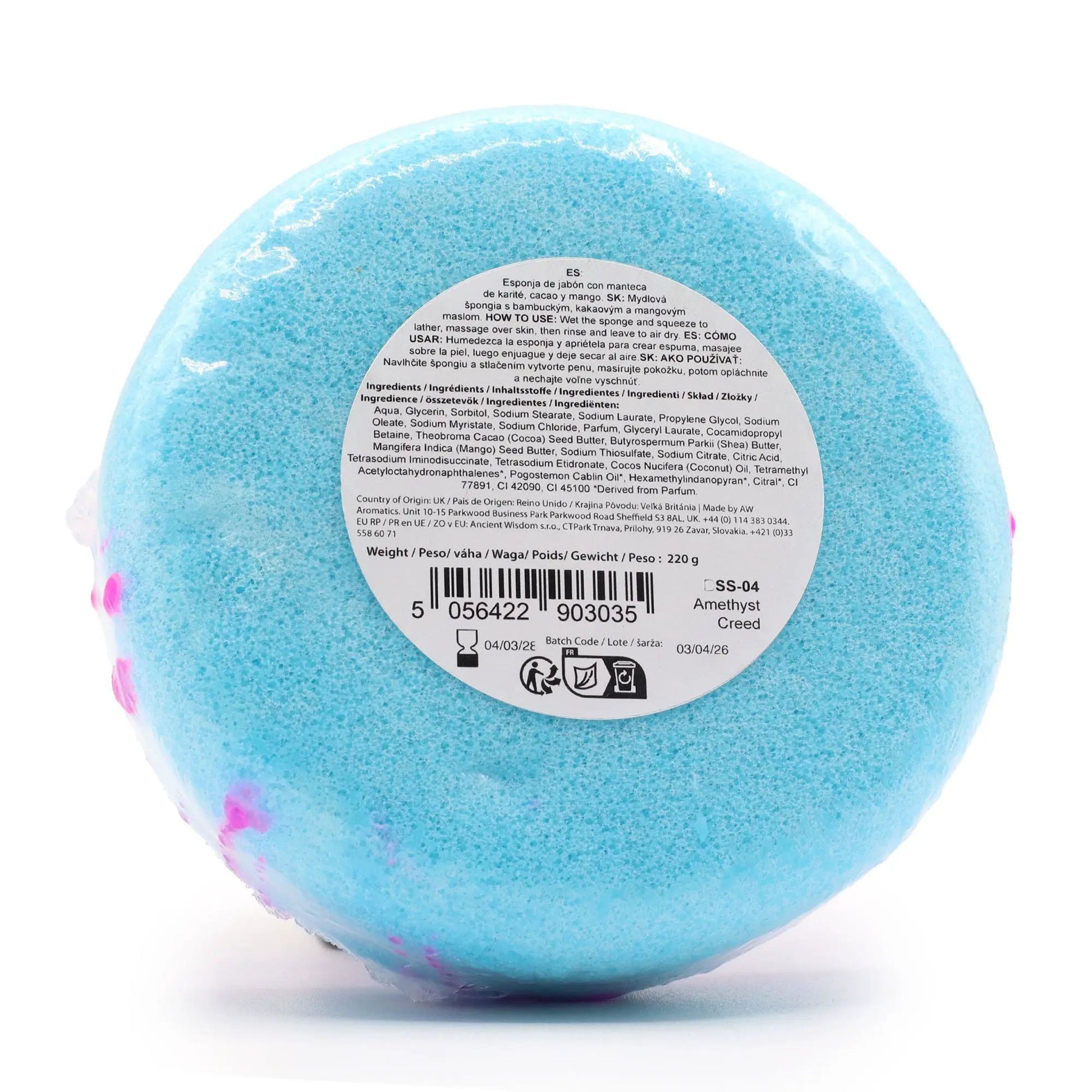 AW Dropship UK Butter Bubble Soap - Amethyst Creed - Butter Bubble Soap Sponges