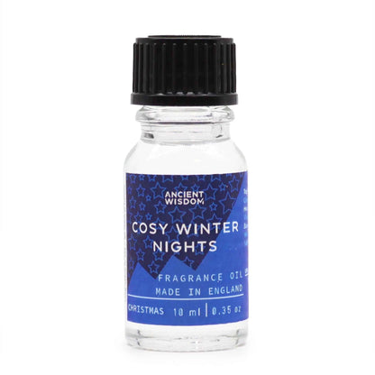 Ancient Wisdom Cosy Winter Nights Fragrance Oil Warm Cinnamon Vanilla Woods - Everyday Bargainz