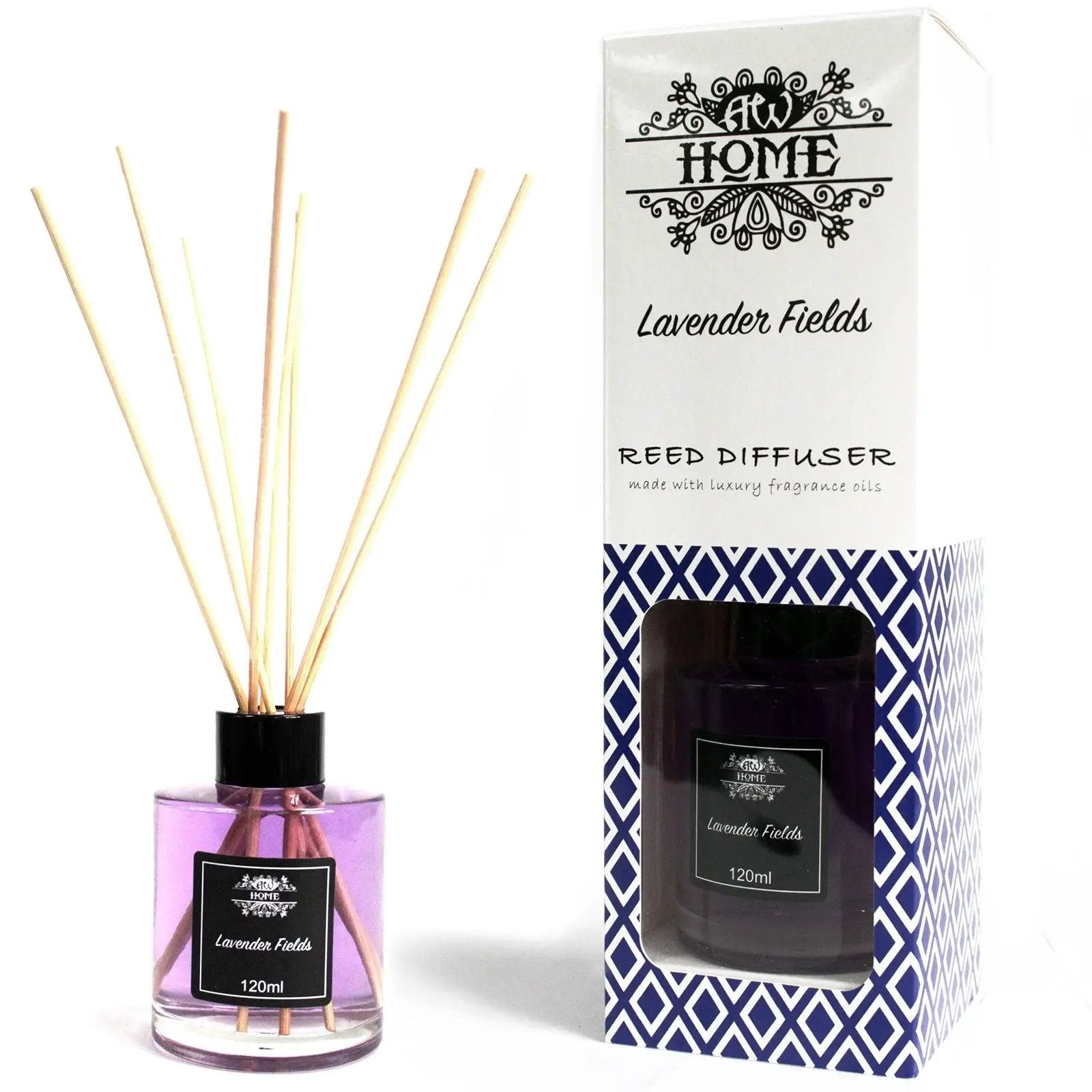 120ml Lavender Reed Diffuser - Relaxing Lavender Fields Scent - Everyday Bargainz